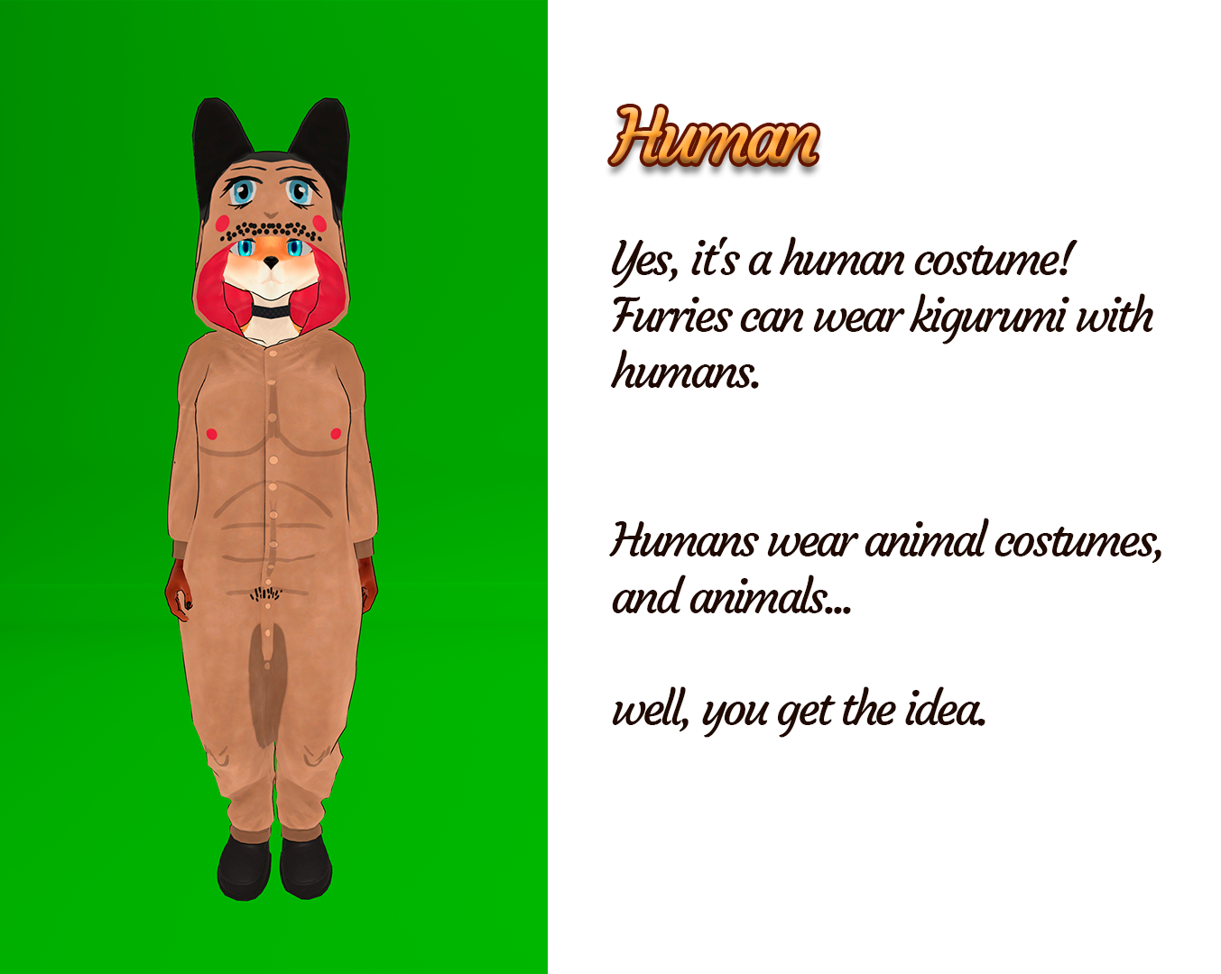 Kigurumi pajamas for FoxGirlFriend PC QUEST