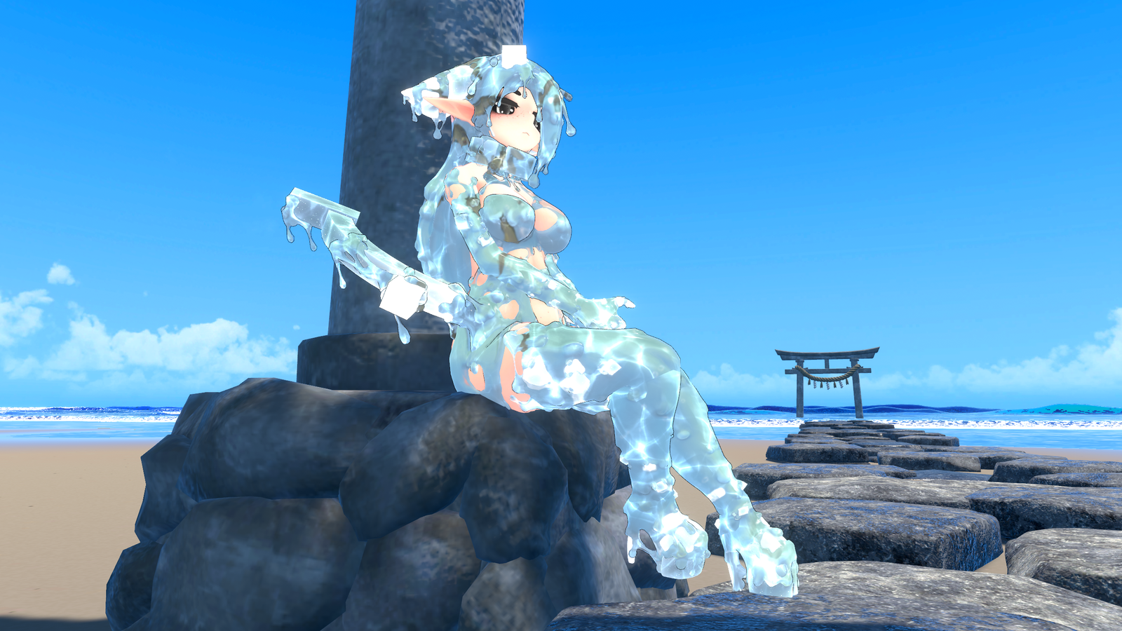 Aqua goona material [VRC] for Shoggoth
