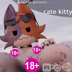 Cate Kitty | VRChat 3D Avatar | 18+ NSFW