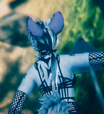 Sideswept Ponytail for Pepper Possum (Can be refit)