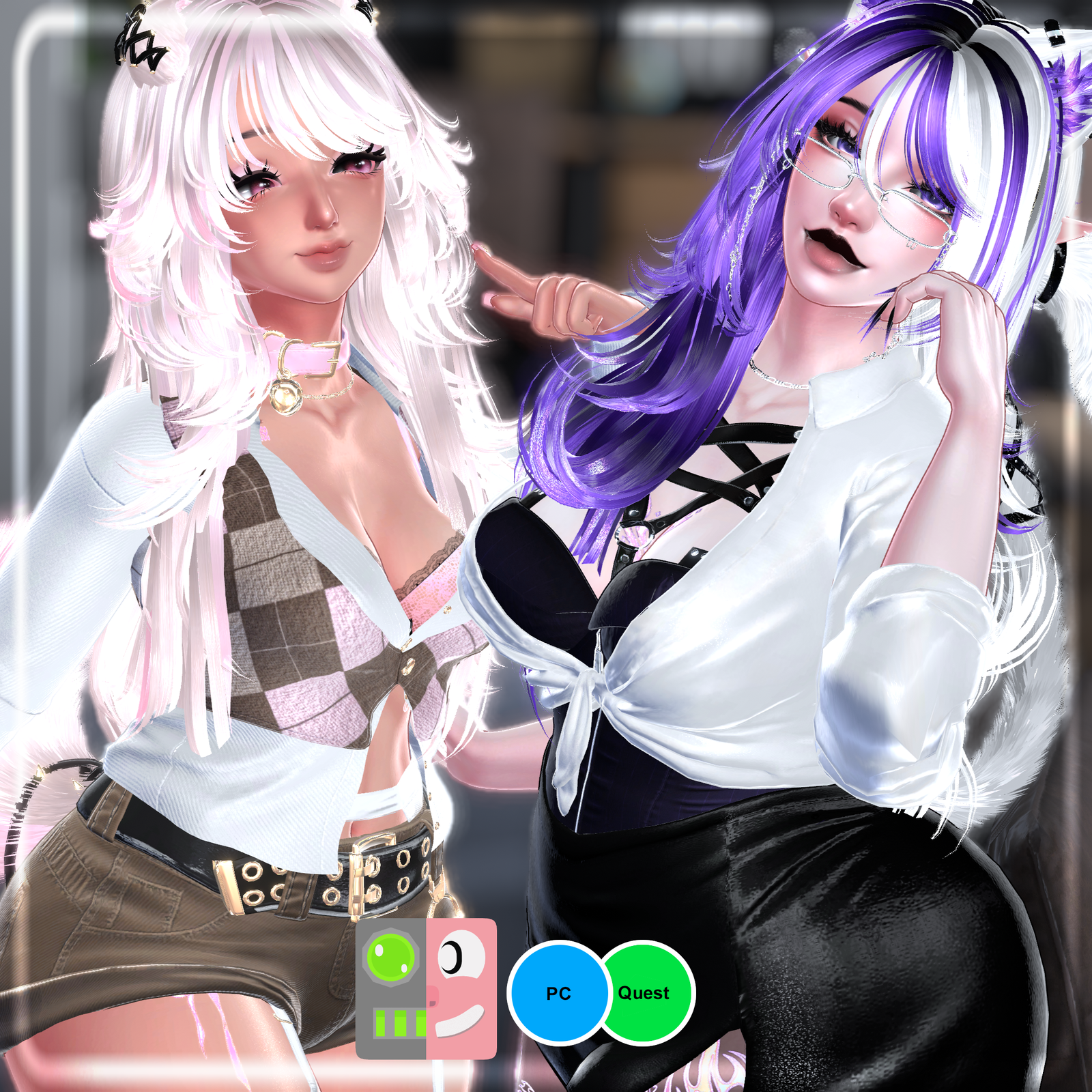 Barkley & Purrina ♡ VRCFT ・ PCVR ・ QUEST ♡