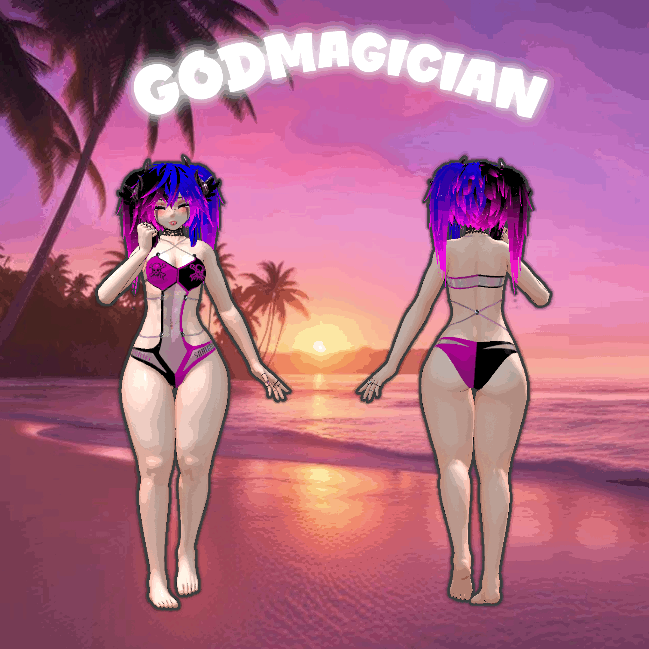 2in1 Bikini [ GodWhisper | GodMagician | GodRevenger | GodRunner  ]