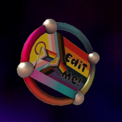 🏳️‍🌈 LGBT+ Pride Pronouns Pin 🏳️‍🌈