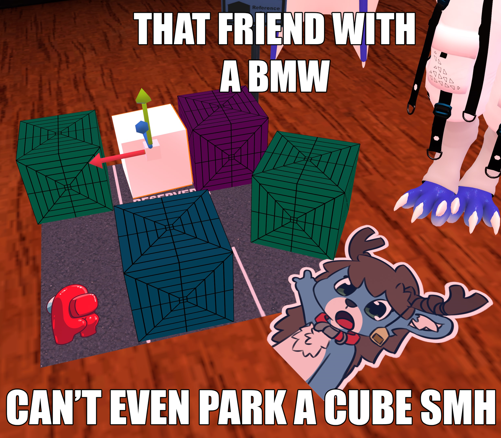 ⌬ Better Reference Cube ⌬ - Avatar Follower + Seat - Quest Compatible