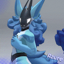 Azure  - VRChat Mantled Beast Furry Model/Avatar