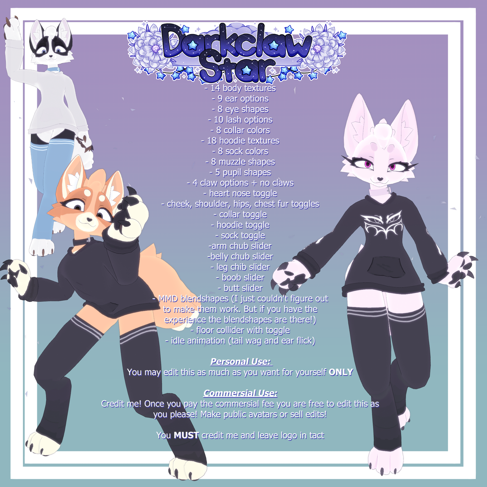 Customizable Furry V1 by DarkclawStar