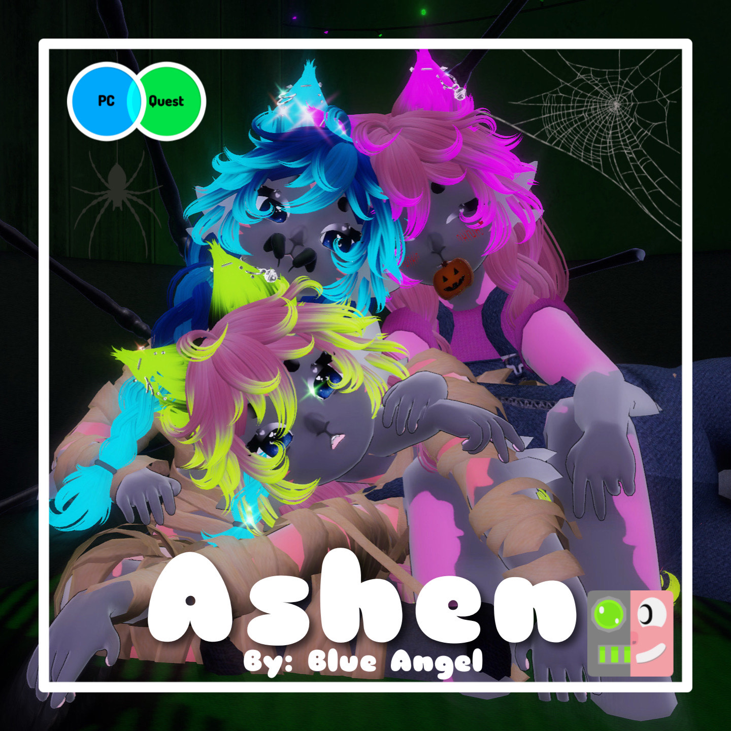 Ashen the Mummy Wolf Spider Furry Chibi! | PC & Quest & FT | Collab w/SillyLoona