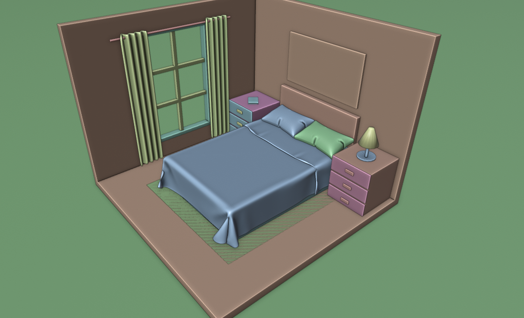 π‘ 3D Bedroom Scene β Ready for Your Projects! ποΈ