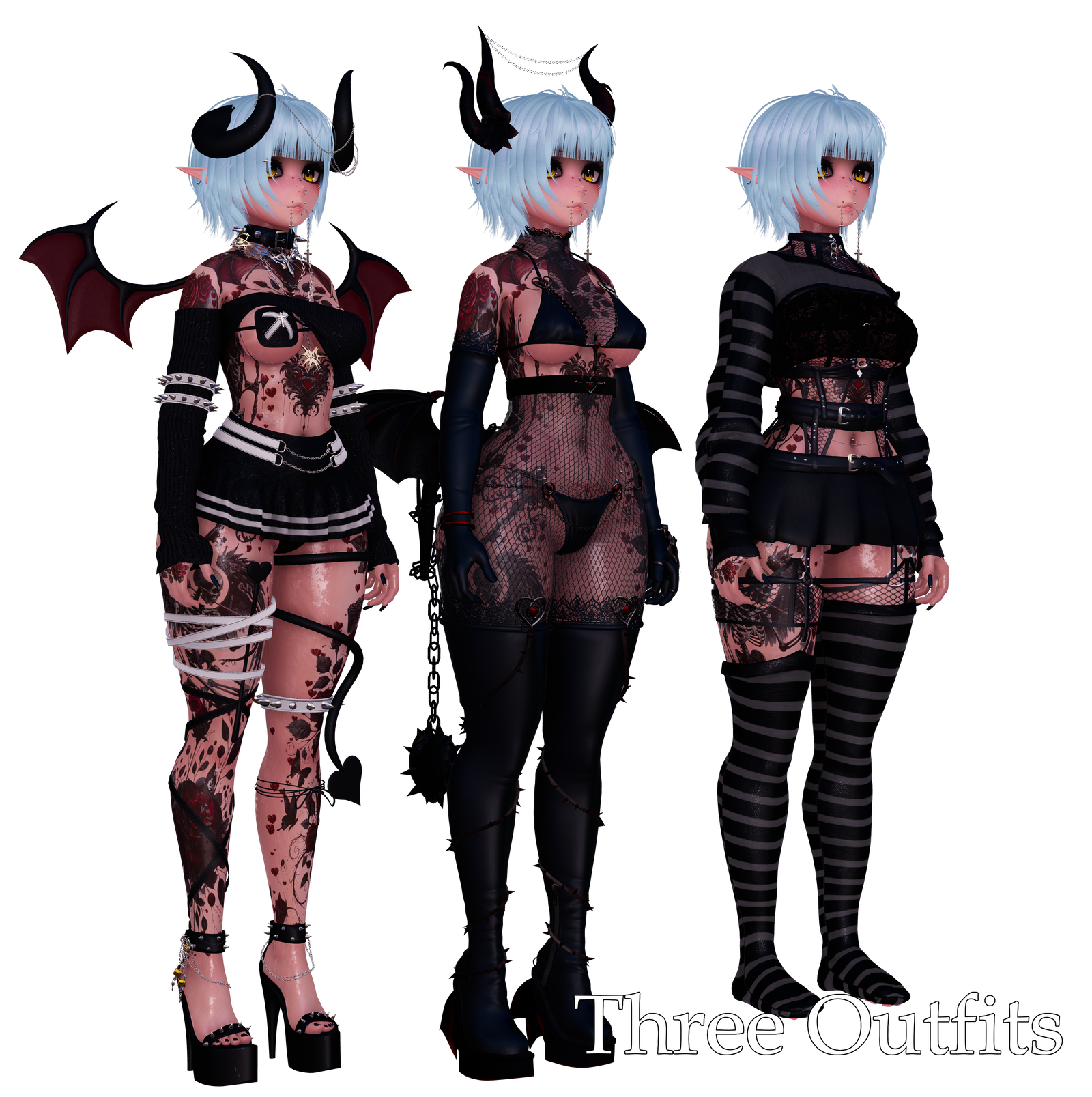 Goth: Vampire X Succubus | VRCFT | GOGO | Limb Scaler | SPS