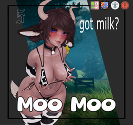 Moo Moo: Fem-bull  | VRCFT | GOGO | Limb Scaler | SPS