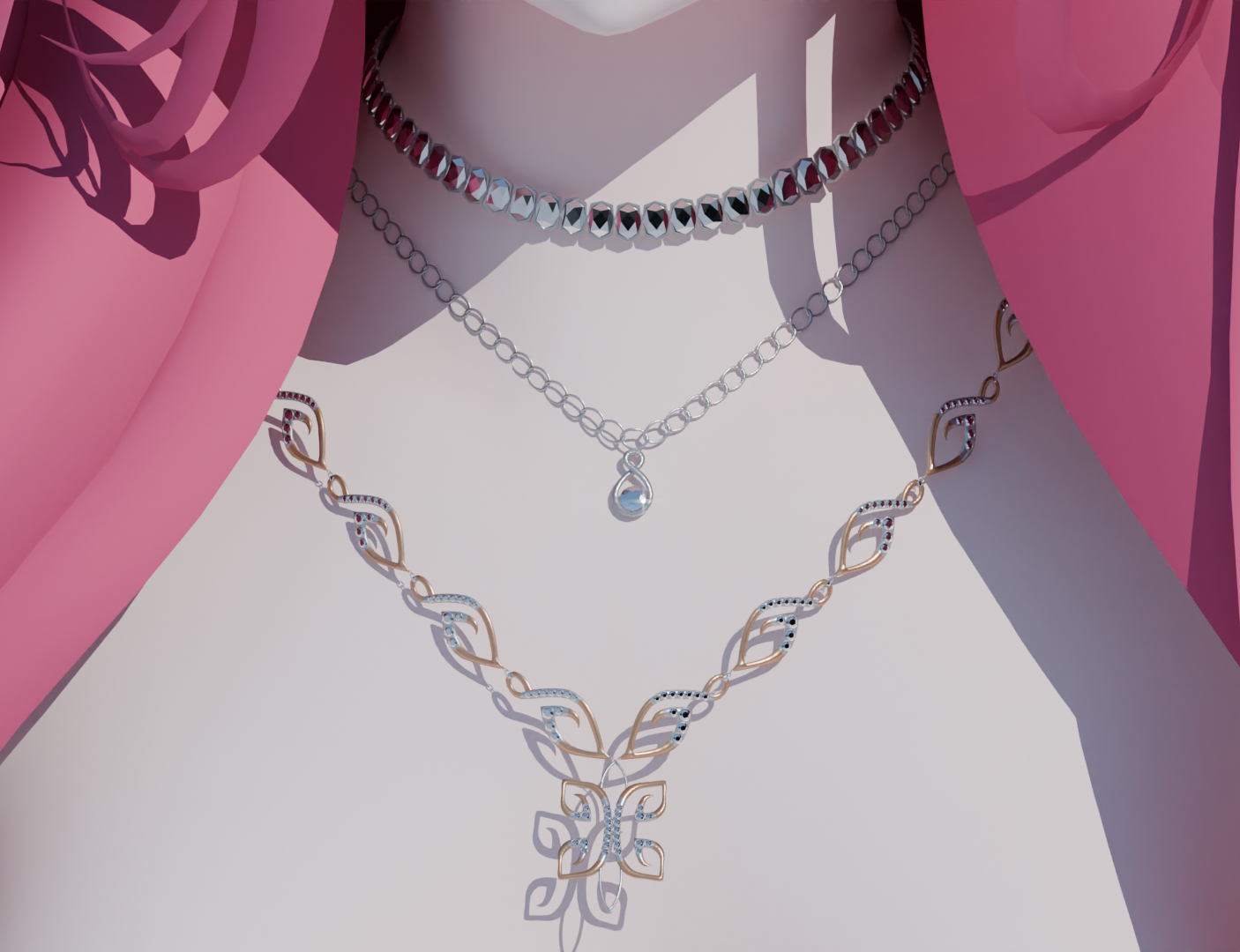 Kitsu's Arcane Bloomwear Set, Rings, Bracelets, Necklaces and Ankle Bracelets