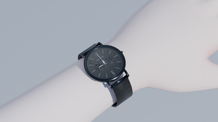 REIGAN Black Chrono Watch