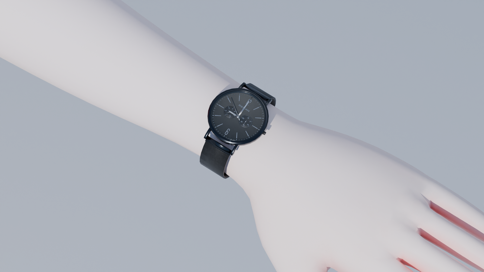 REIGAN Black Chrono Watch