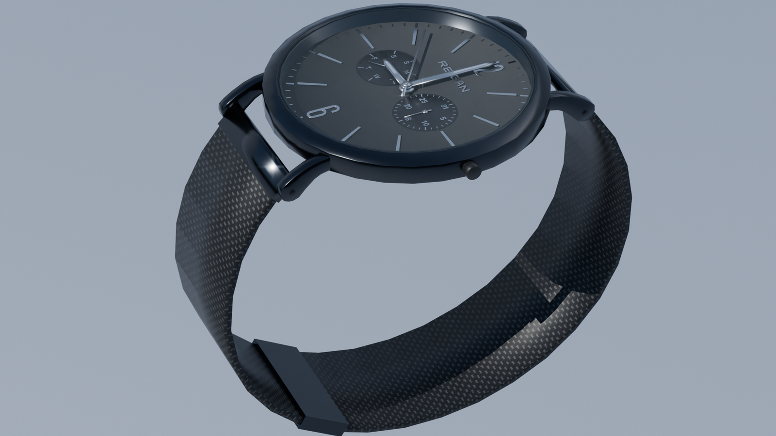 REIGAN Black Chrono Watch