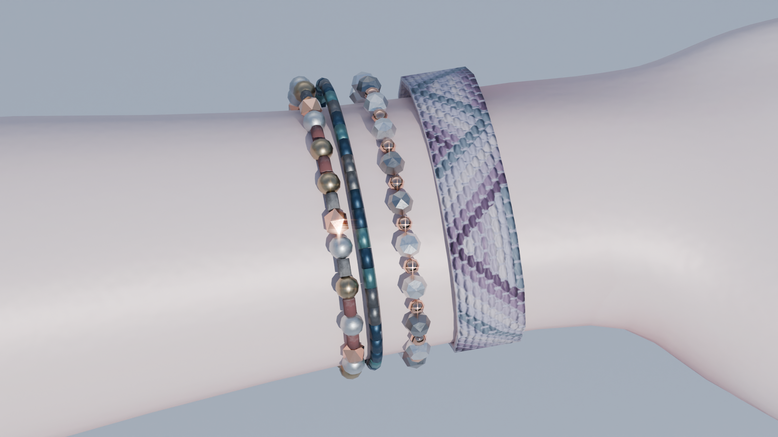 The Oceanpetal Charm Set (Necklaces, Hair pin, Bracelets, Rings, Ankle Bracelets)
