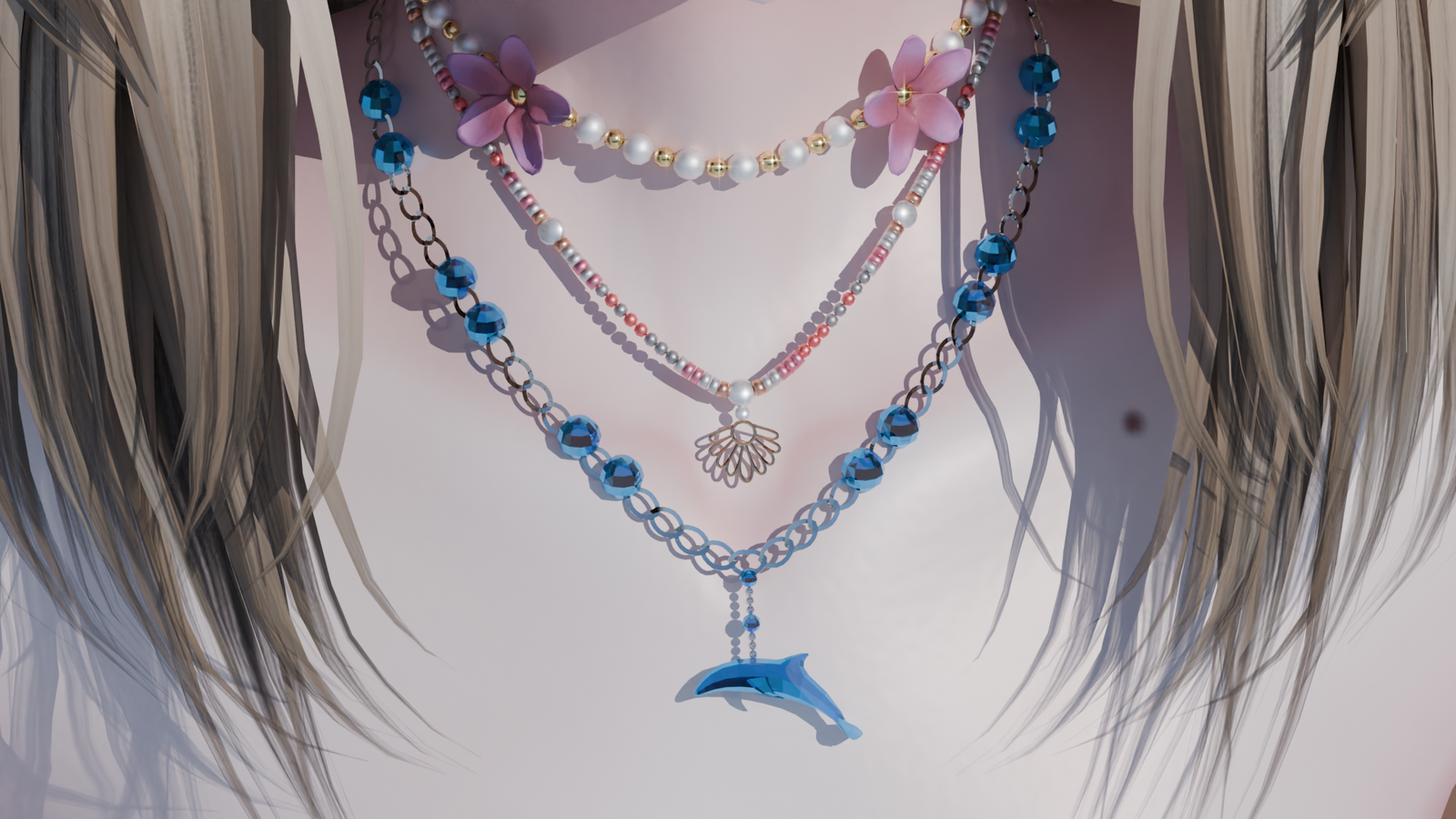 The Oceanpetal Charm Set (Necklaces, Hair pin, Bracelets, Rings, Ankle Bracelets)