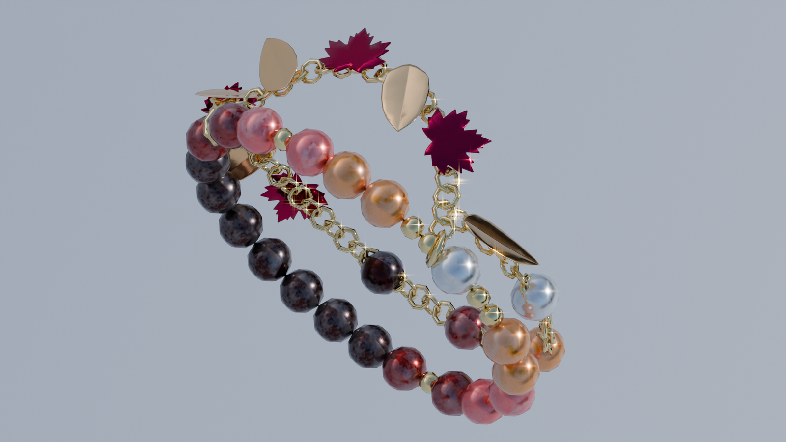 🍁 The Autumn Whisper Charm Set 🍂✨ (Necklaces, Hair pin, Bracelets, Rings, Ankle Bracelets)