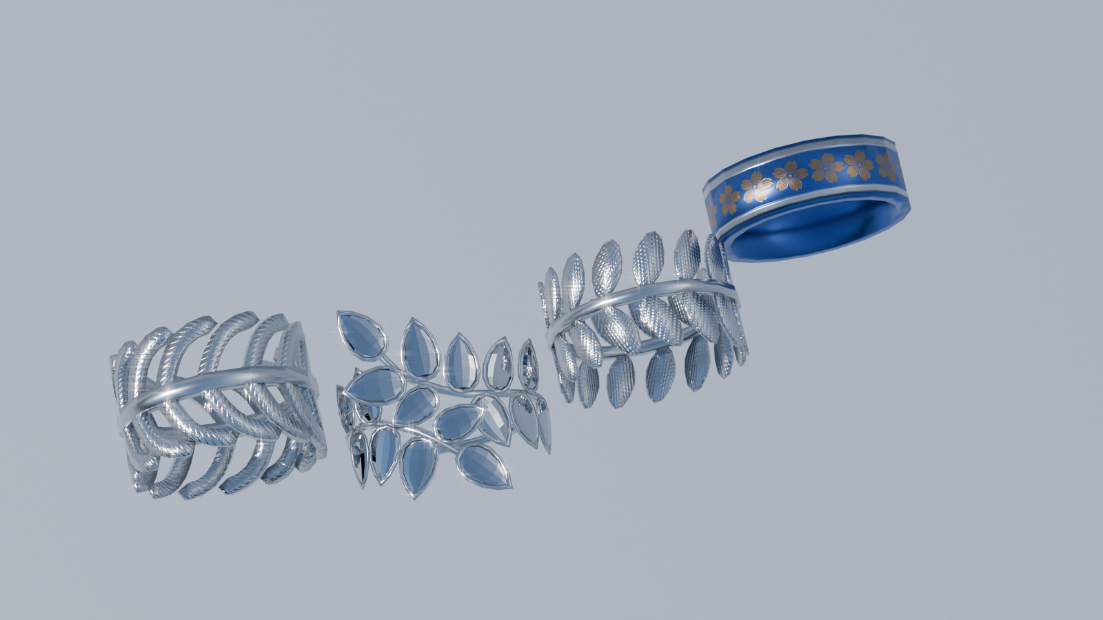 The Tropical Dream Charm Set (Necklaces, Hair pin, Bracelets, Rings, Toe Rings and Ankle Bracelets)
