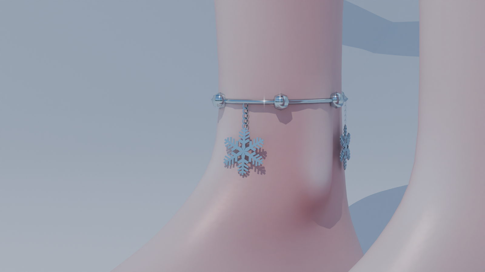 Frozen Elegance Collection (neklace, hairpin, bracelet, rings and ankle bracelet)