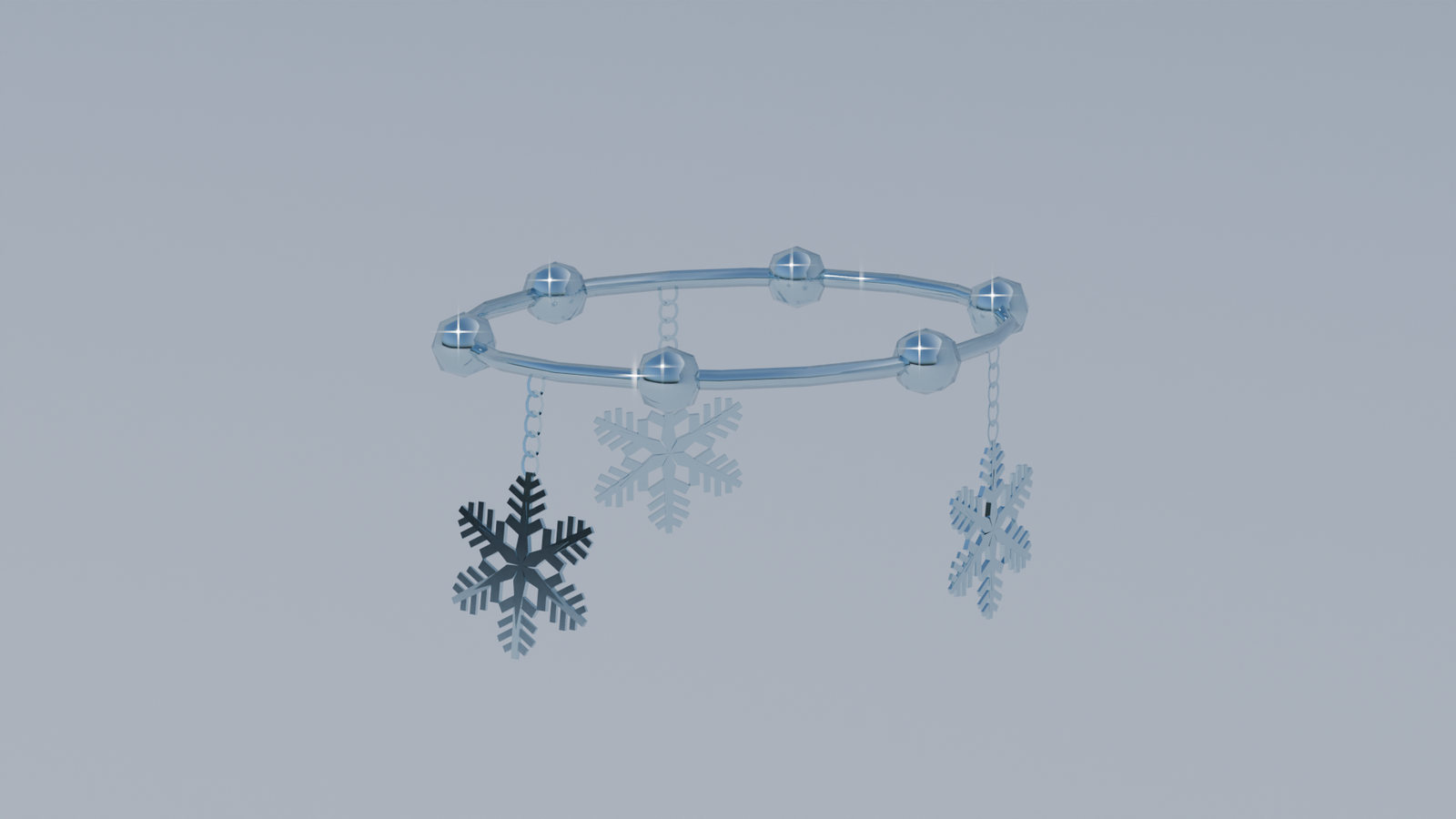 Frozen Elegance Collection (neklace, hairpin, bracelet, rings and ankle bracelet)