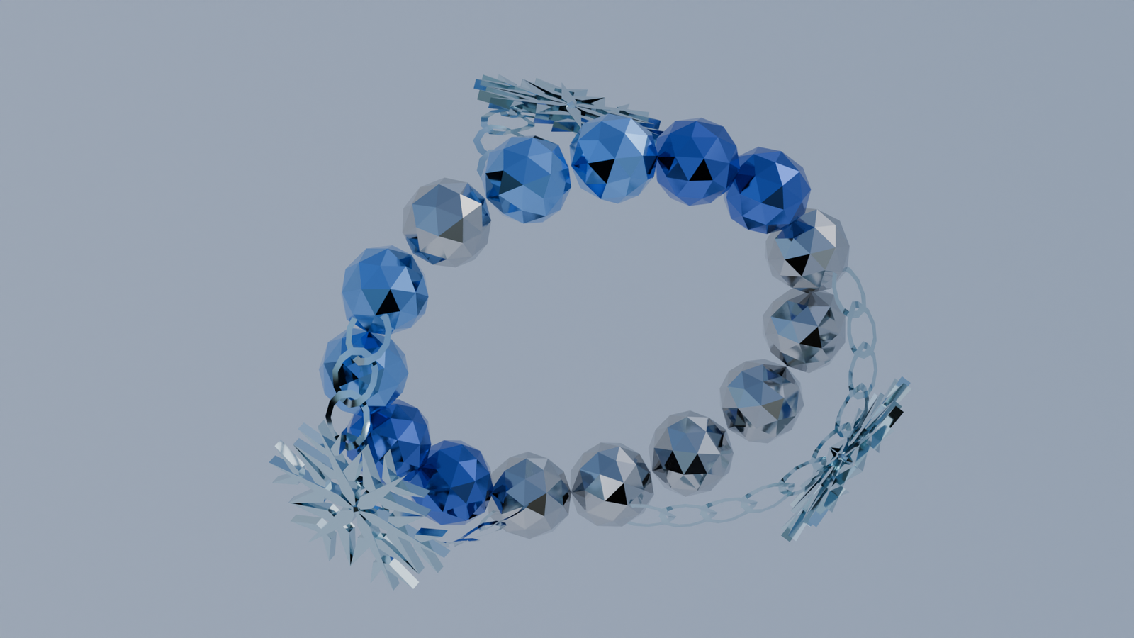 Frozen Elegance Collection (neklace, hairpin, bracelet, rings and ankle bracelet)