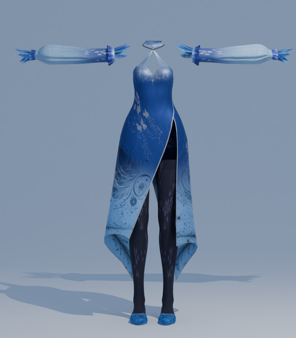 Starlaced Bloom Ensemble (Dress) - VRBASE ANIME