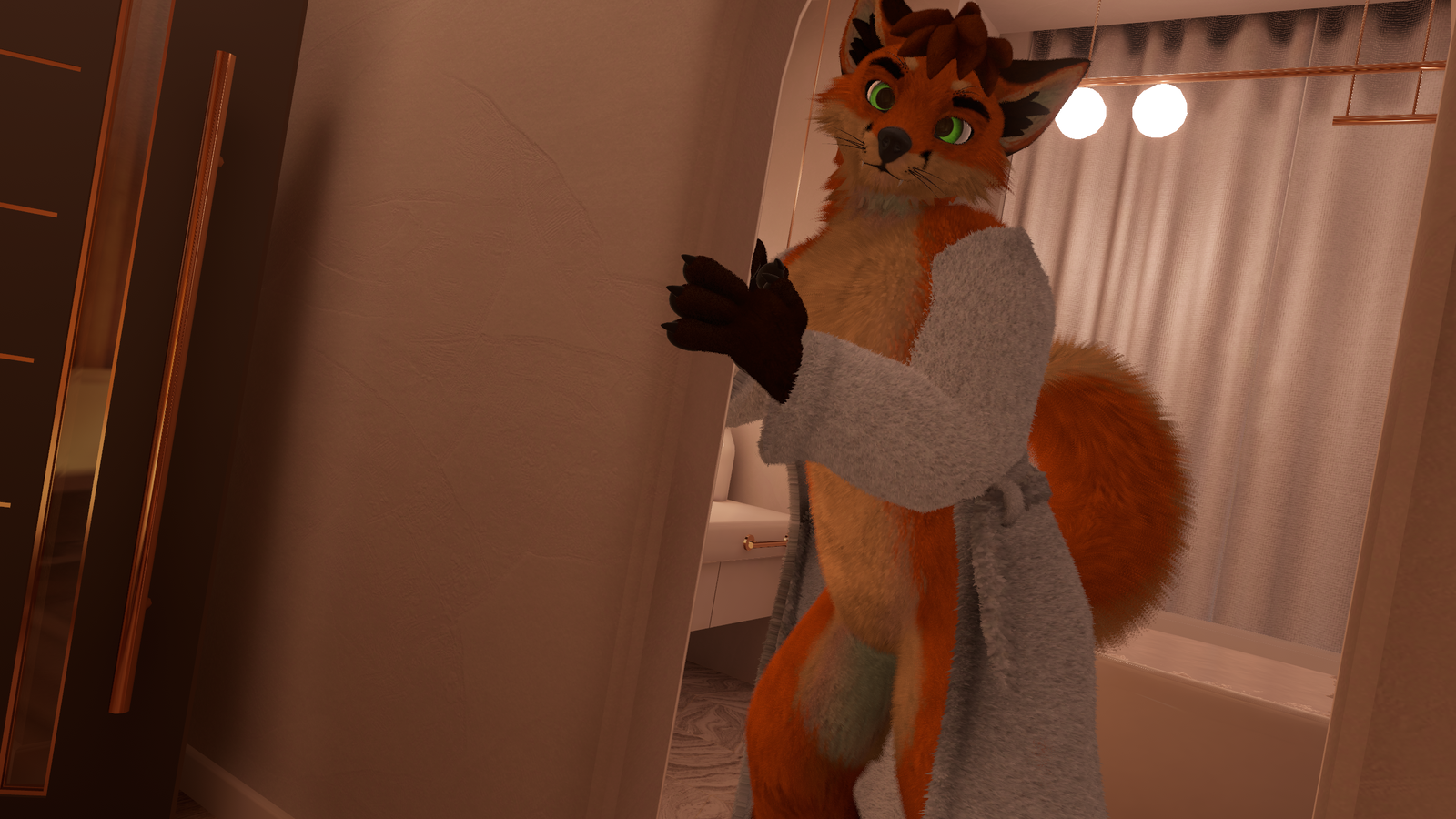Rust Whisker Robe