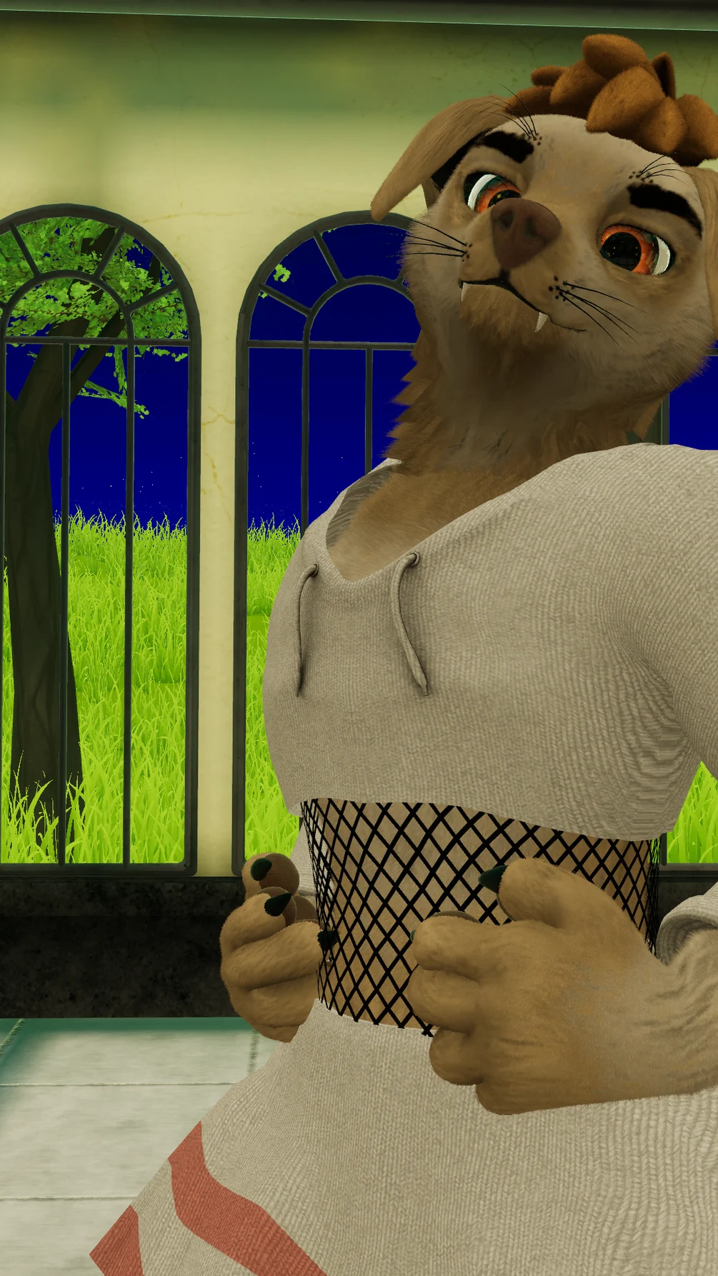 Rust Whisker Femboy Outfit