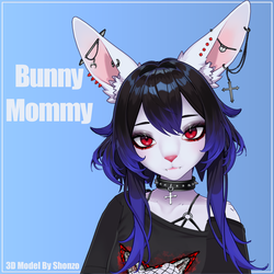 Bunny Mommy VRChat 3D Model! +NSFW Version!!! +ARKit Face Tracking