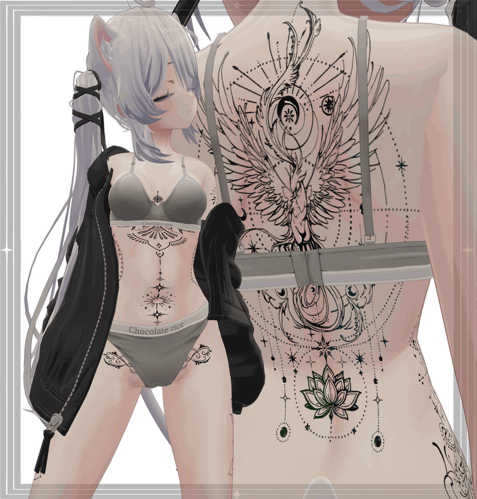 Echoes of the Divine ( 神聖の残響 )/ tattoo ( タトゥー ) / 4k Textures