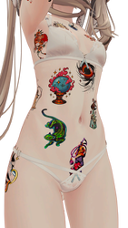 OldSchool Stickers Tattoo I ( オールドスクール・ステッカー・タトゥー I )/ tattoo ( タトゥー ) 