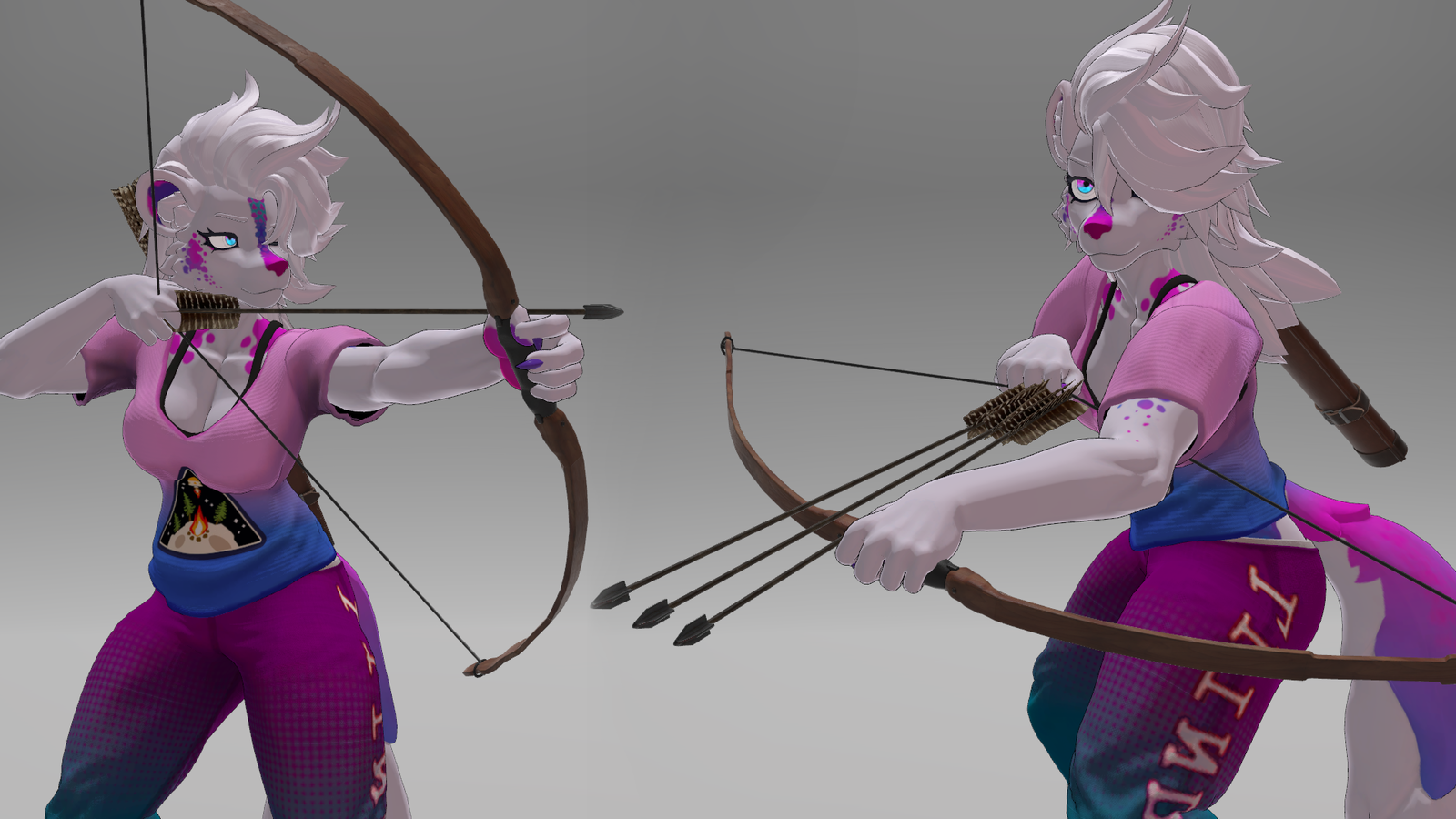 Hawk Bow + Wooden Bow (VRCHAT + Quest)