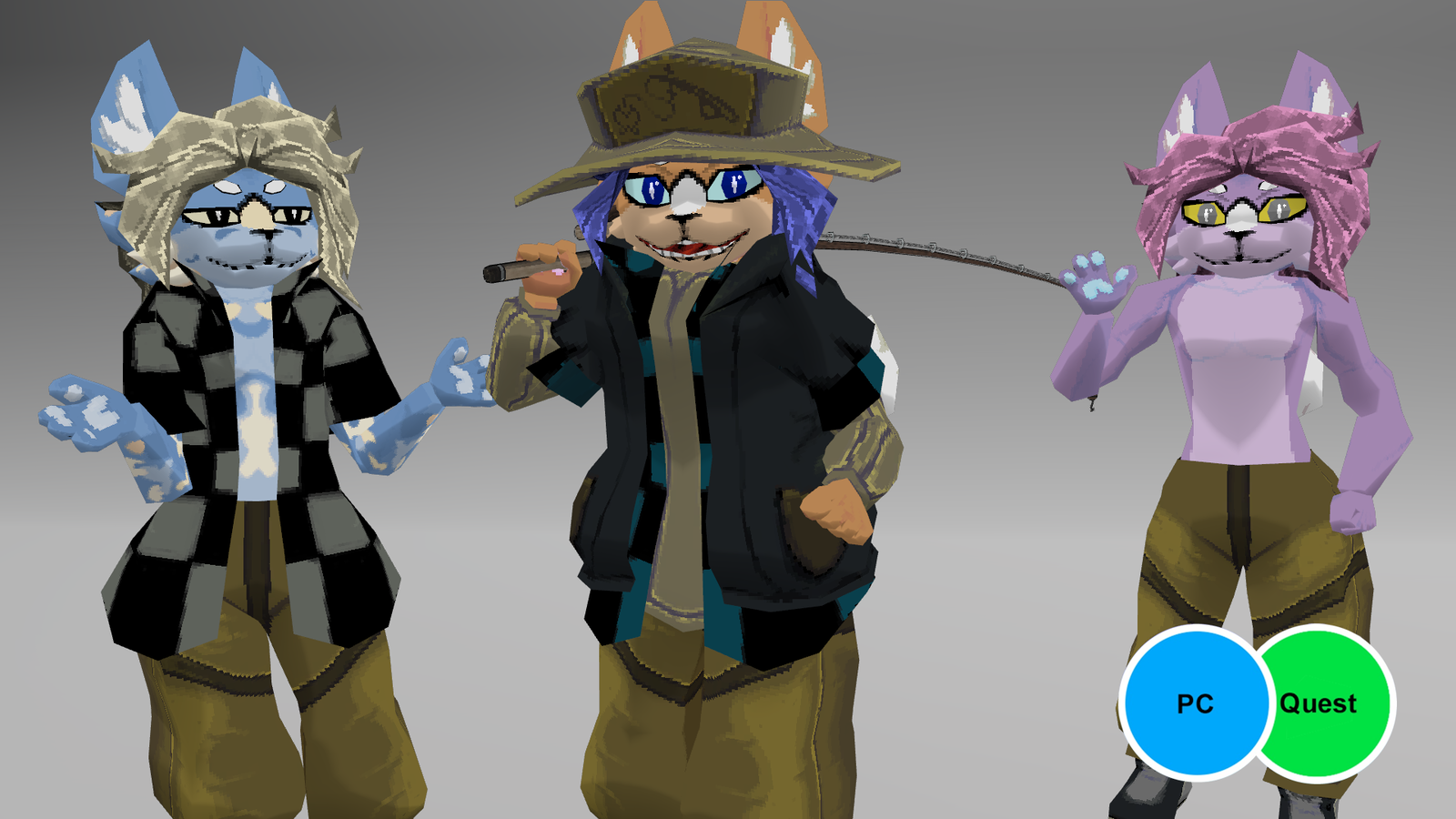 Reed The Fishing Cat (VRCHAT AVATAR + Quest)