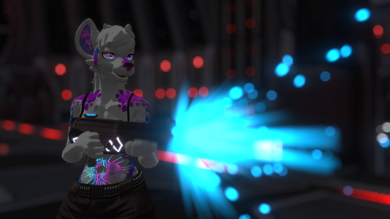 Blaster Pistol and Rifle (VRCHAT + Quest)