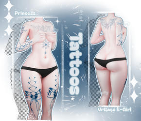 Princess Tattoos Texture| SERVER FREEBIE | VrBase E-girl