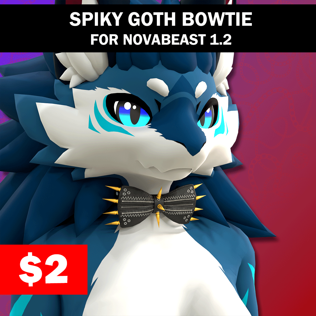 Spiky Goth BowTie for Novabeast 1.2 