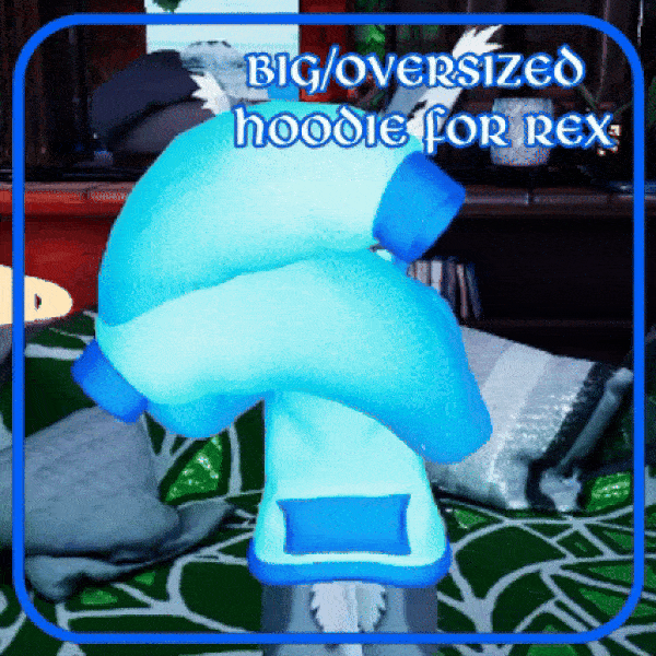 {VRCFury} Big/Oversized Hoodie for Rex REVAMPED