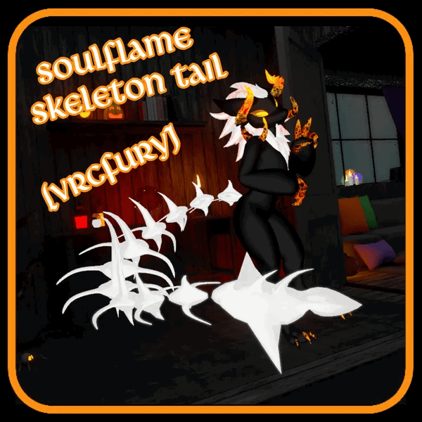 SoulFlame Skeleton Tail (VRCFURY)