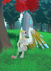 Hyenid White and Gold Texture