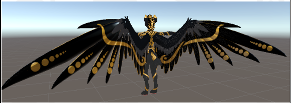 Black and Gold Hyenid Texture