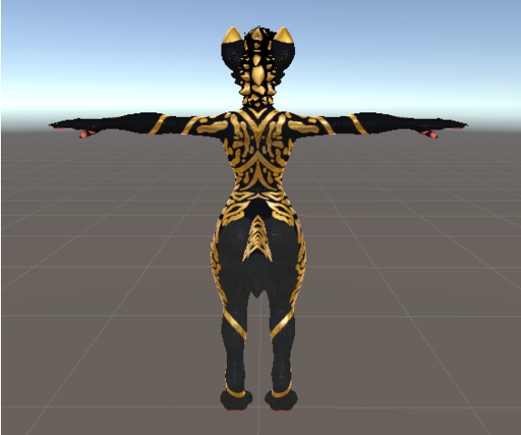 Black and Gold Hyenid Texture