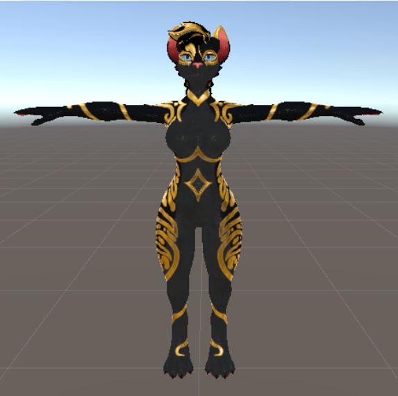 Black and Gold Hyenid Texture