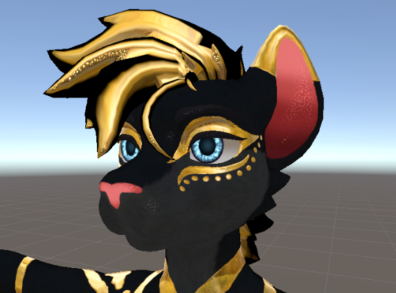 Black and Gold Hyenid Texture