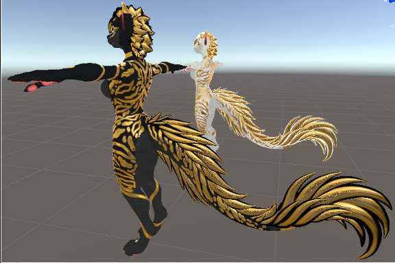 Black&Gold/White&Gold Hyenid Texture Pack