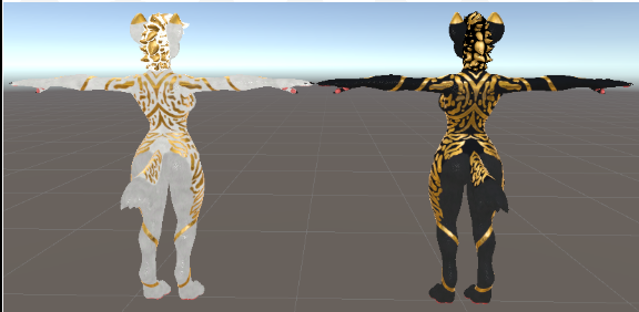 Black&Gold/White&Gold Hyenid Texture Pack