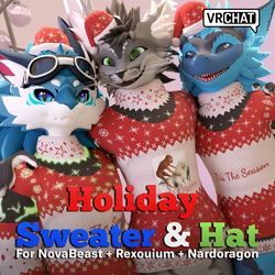 Jumper / Sweater clothes for NovaBeast + Nardoragon + Rexouium (Incl Xmass version)