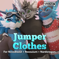 Sweater clothes for NovaBeast + Nardoragon + Rexouium (Incl casual version)