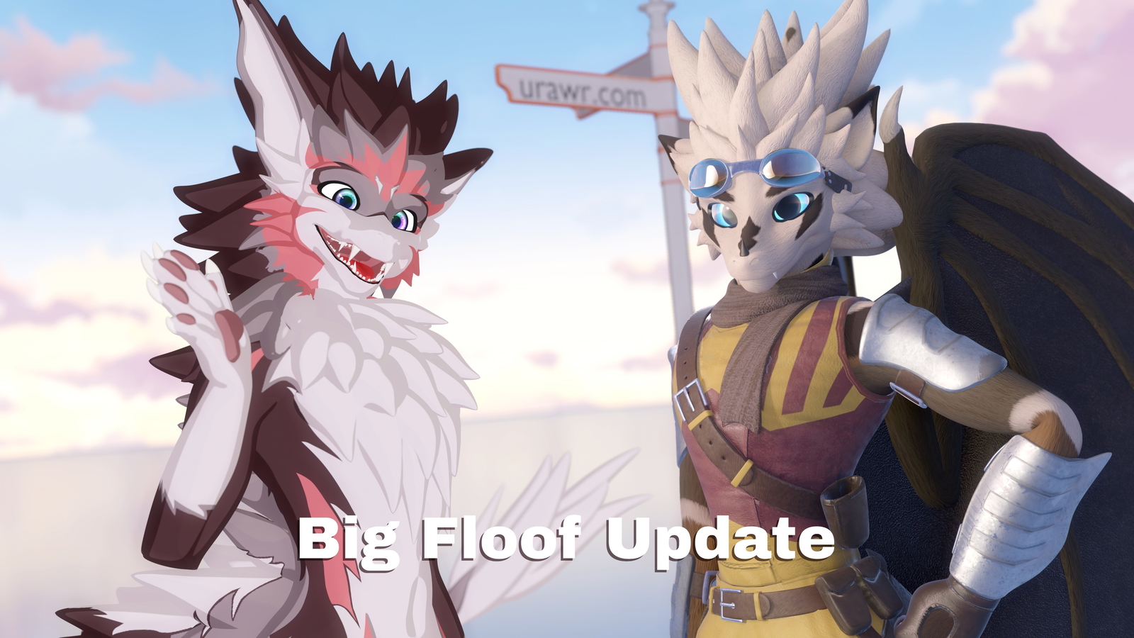 Durgarra: Fluffy Dragon for VRChat + VRM (Quest + PC)