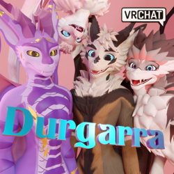 Durgarra: Fluffy Dragon for VRChat + VRM (Quest + PC)