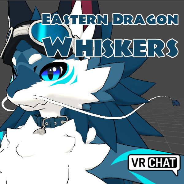 Eastern Dragon Whiskers for VRchat avatars (PC / Quest)